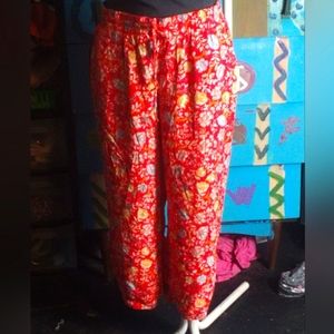 Floral Loft Pants Size Medium